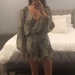 Show me your mumu snake print romper